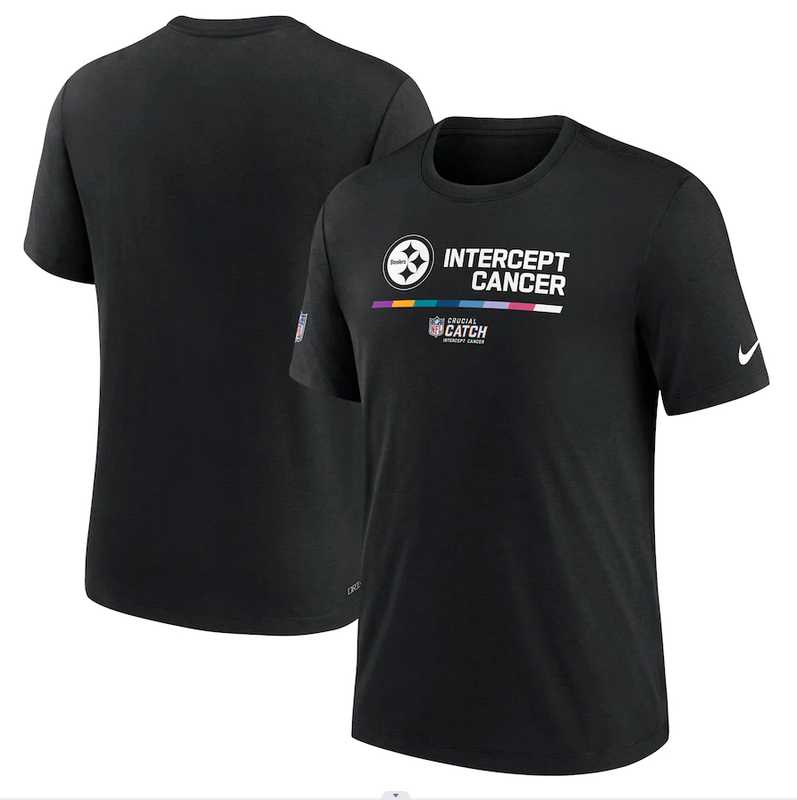 Pittsburgh Steelers Nike 2022 NFL Crucial Catch Performance Men's T-Shirt Black,We sell and wholesale Pittsburgh Steelers Nike 2022 NFL Crucial Catch Performance Men's T-Shirt Black on line form chian!